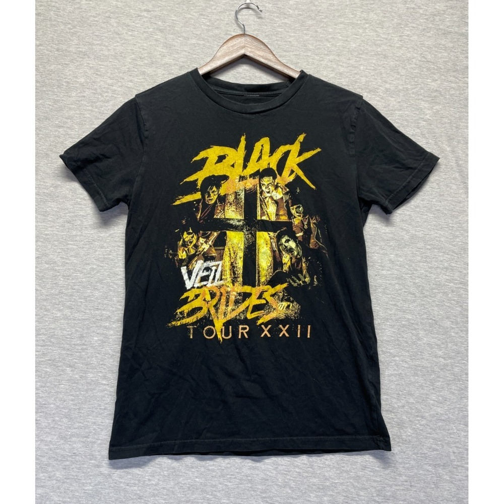 Black Veil Brides Tour XXII Rock Band T Shirt Unisex Small Black Graphic Cotton